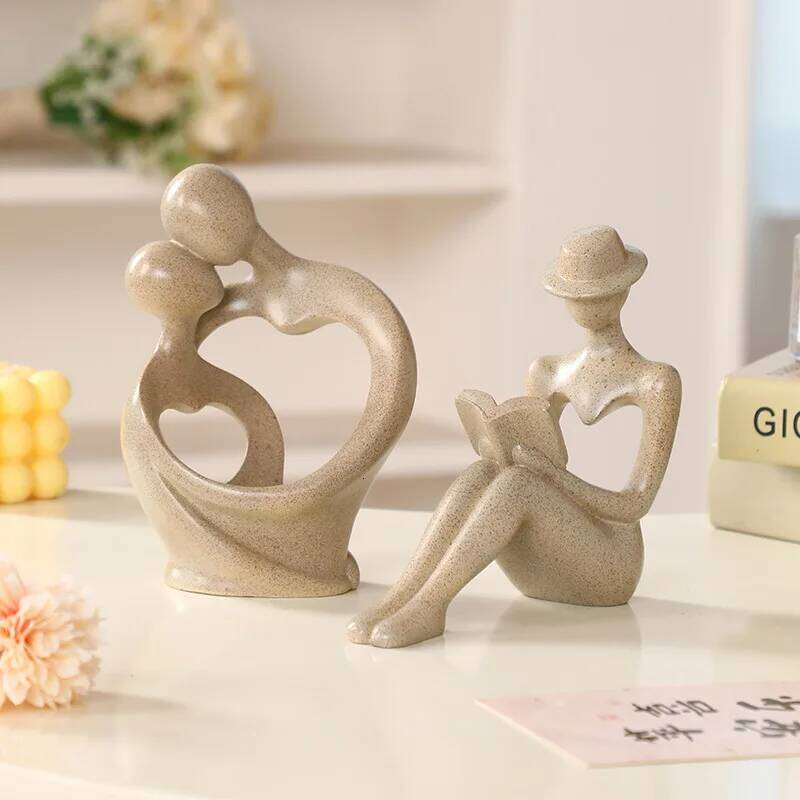 Romantic Love Embrace Figurine Statue For Home Decor Ornament Couple Sculpture Bedroom Interior Decoration Valentine's Day Gift S260204