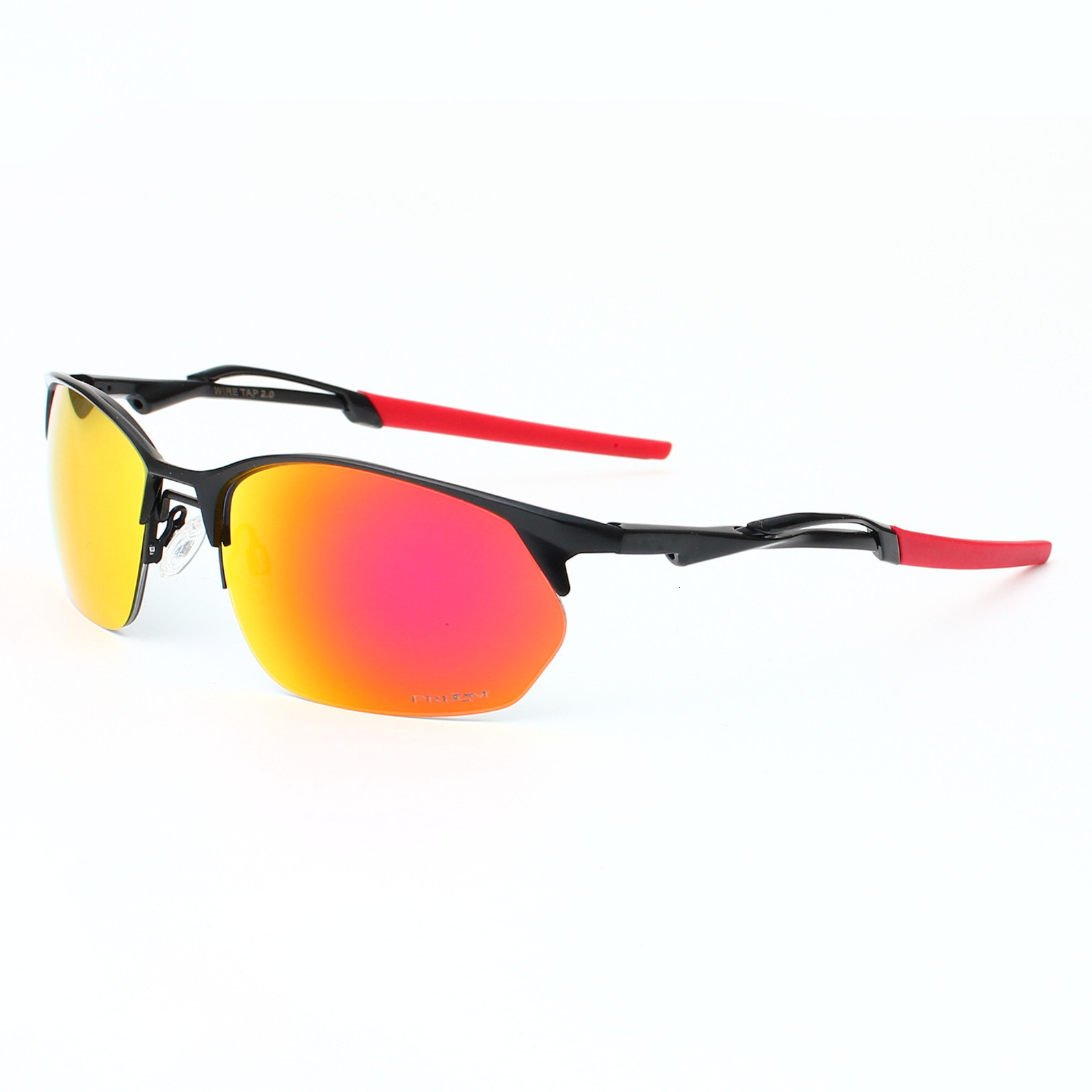 New Outdoor Sports Polarized Sunglasses Mens and Womens Trendy Half Frame Riding and Driving Sunglasses 4145 241220