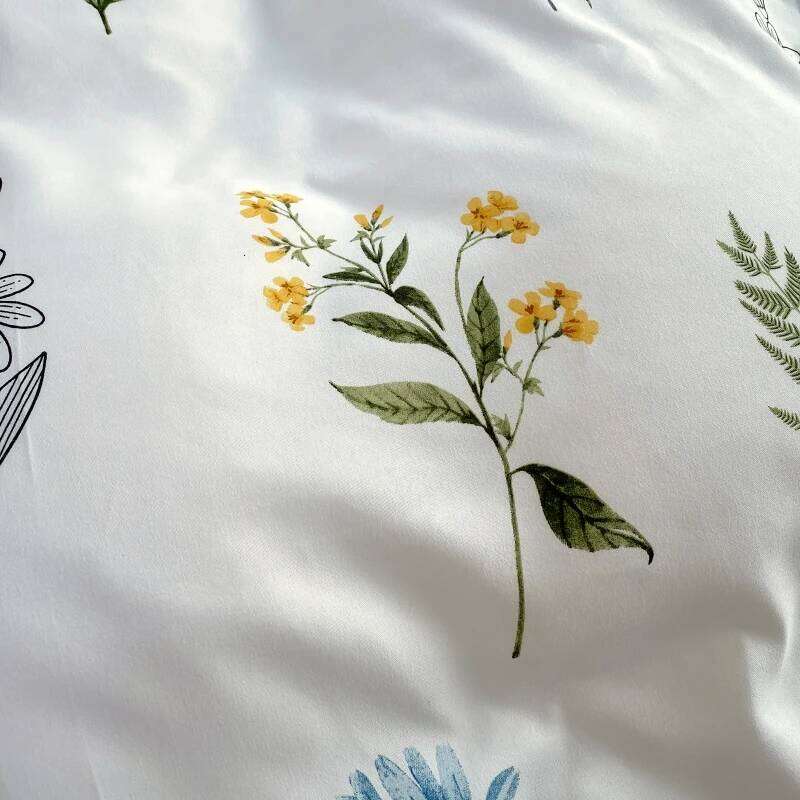 3pc Flower Pattern 1pc Duvet Cover 2pc Pillowcase, Without Core, Soft Skin Friendly, Single/Queen Size Bedding Set XJ260206