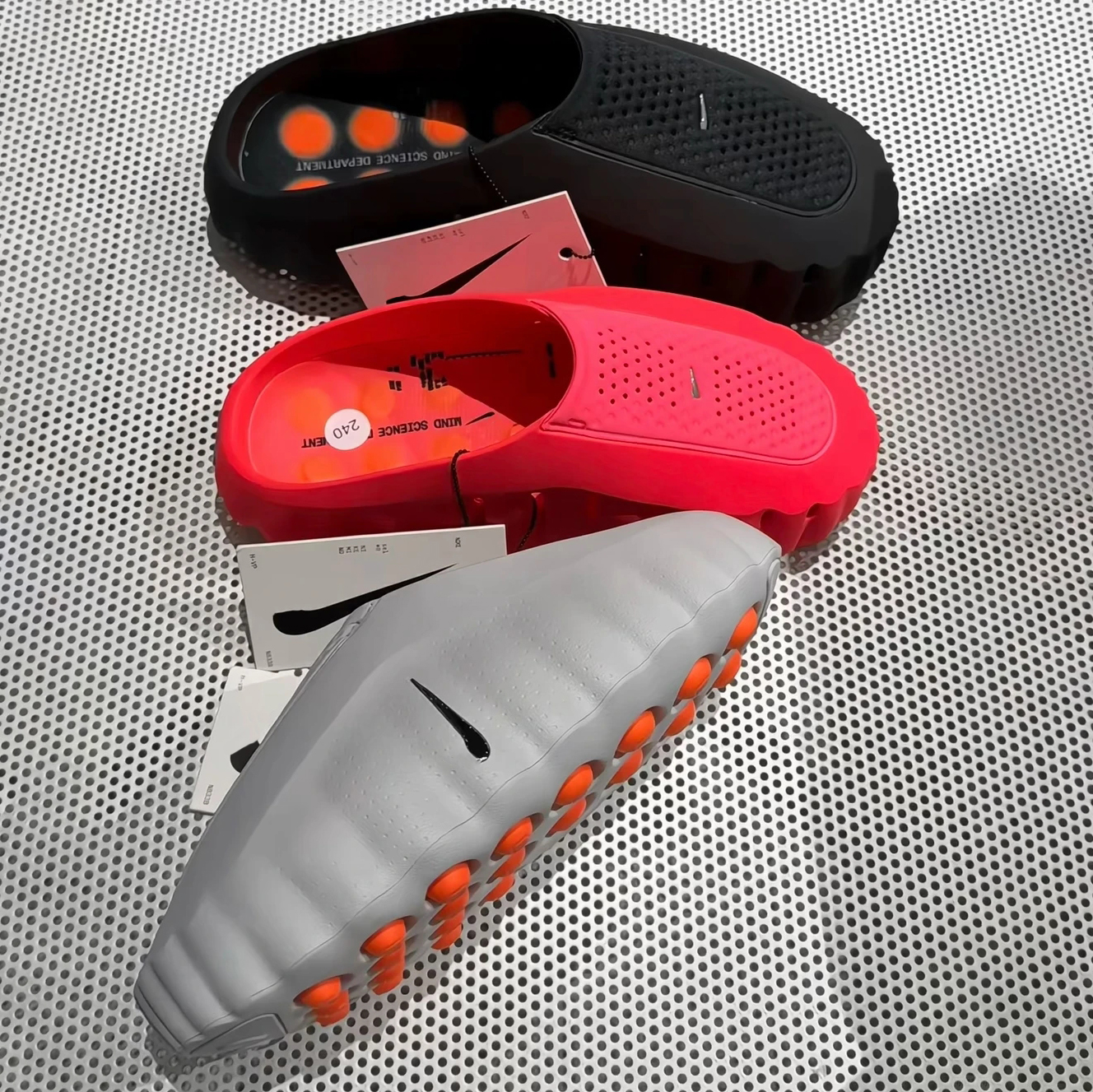 Mind 001 Slide Designer Slippers Comfortable Lightweight Summer Slides For Men And Women - Bone White, Solar Red, Black, 5A+ Chrome, Smoke Grey