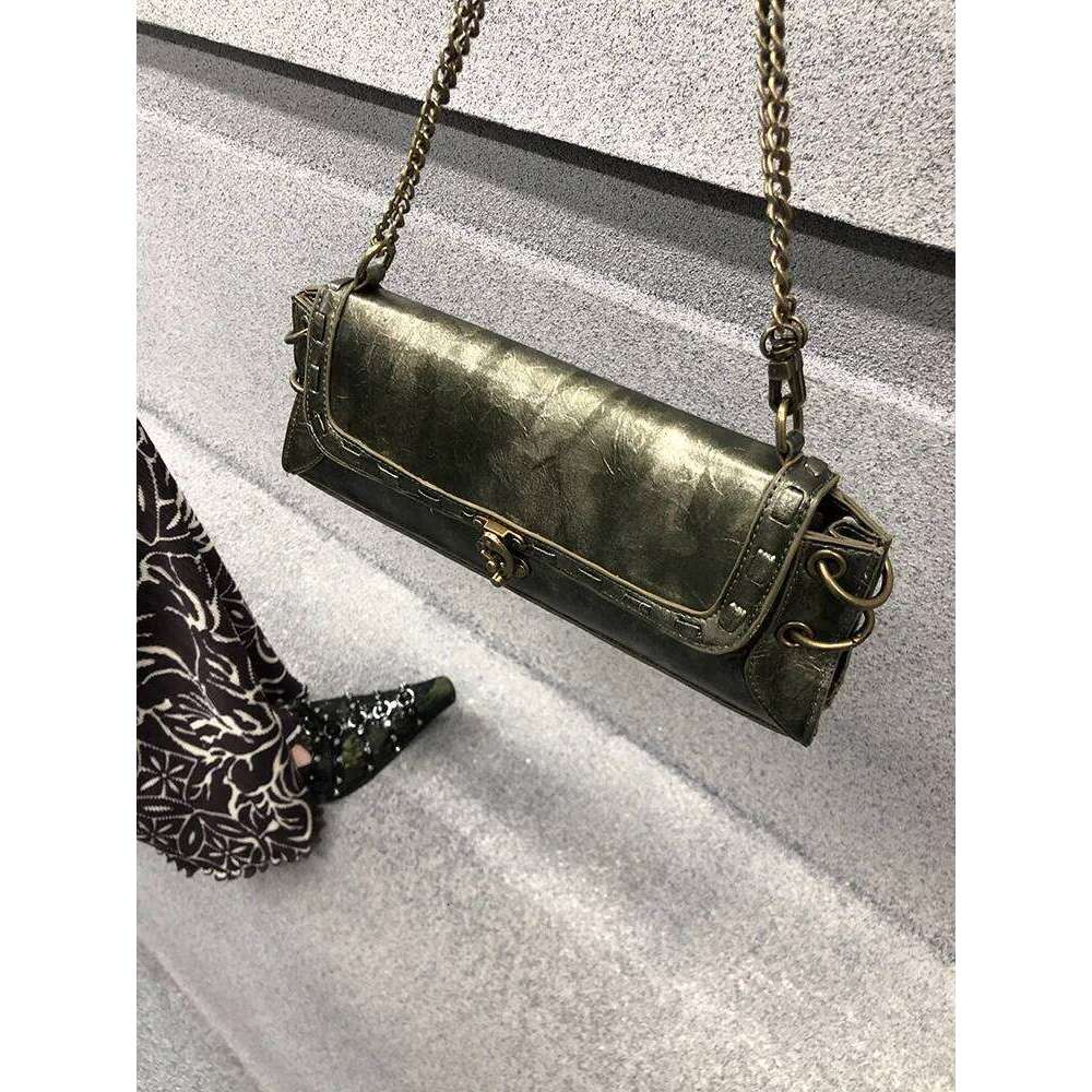 JIAERDI Y2k Grunge Handbag Women Retro Fairycore Aesthetic Chains Chic Casual Shoulder Ladies Vintage Harajuku Underarm Bag Y260205
