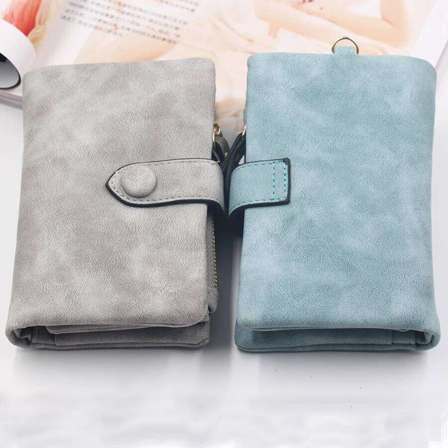 New women's short wallet European and American retro simple fashion all-match multiple card slots handbag student coin zipper co Y260206