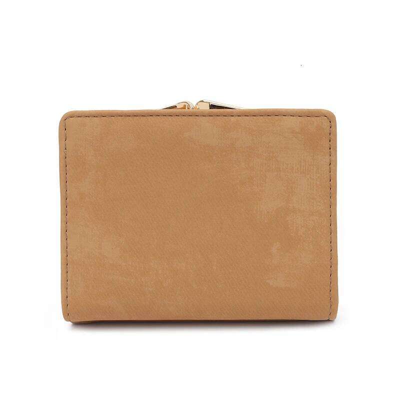 2024 Autumn winter new European and American retro frosted high texture PU soft coin three fold bag multi-card folding can b Y260206