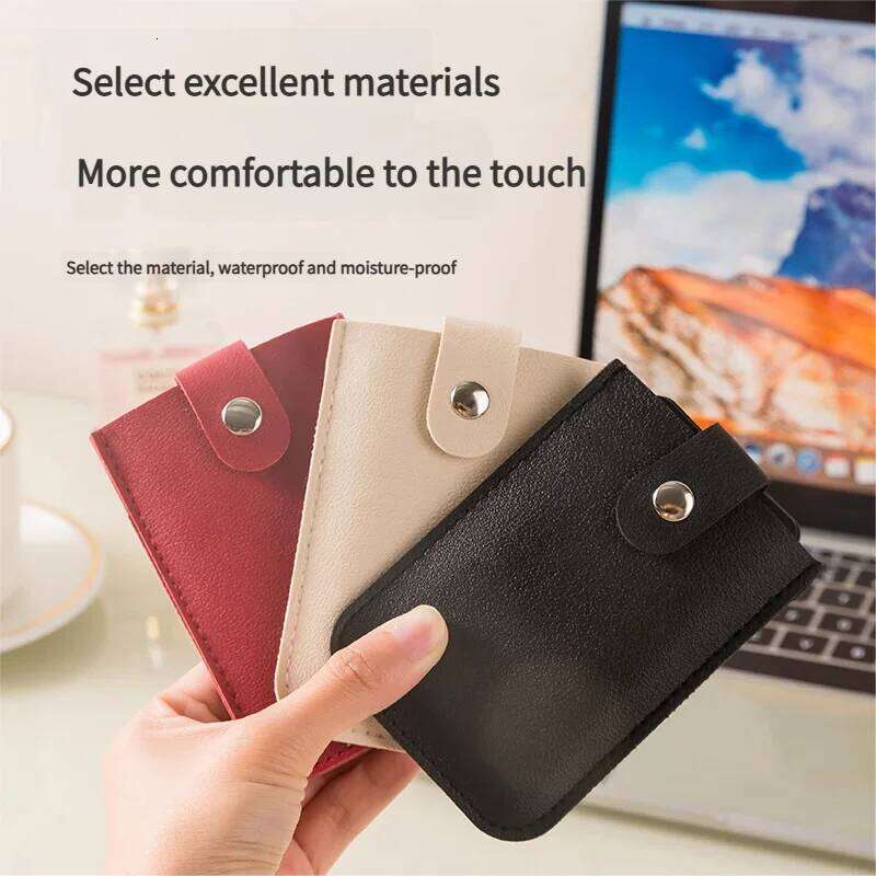 1Pcs PU Leather Card Holder Luxury 2026# Wallets Slim Compact Multiple Slots Organizer For Bank Cards Cash Women's Wallet Bag Y260206