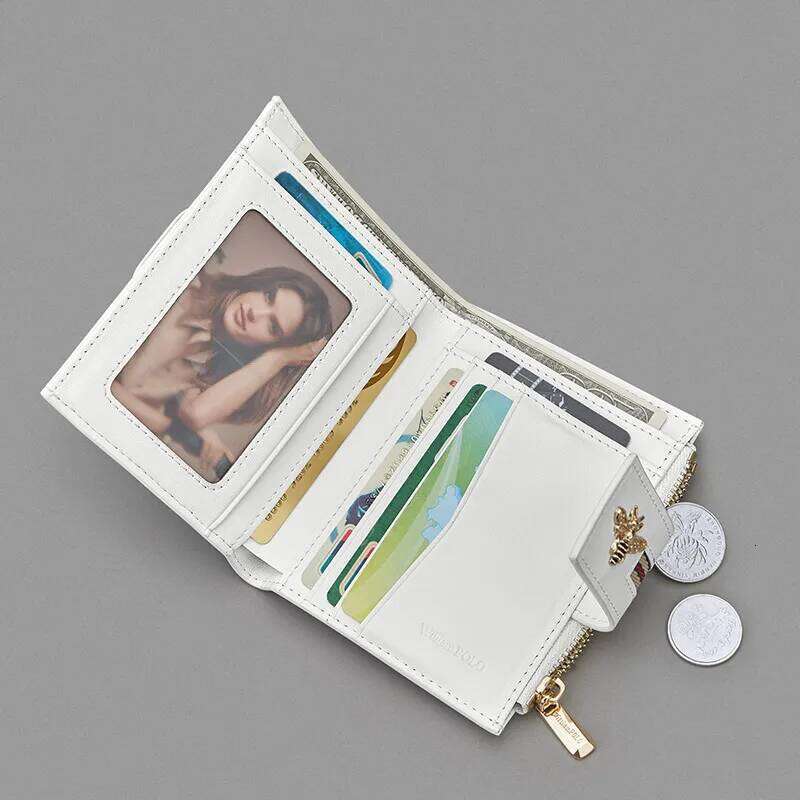 Short Women's Card Seat Fashion Cowhide Wallet Personalized Coin Money Bag Y260206