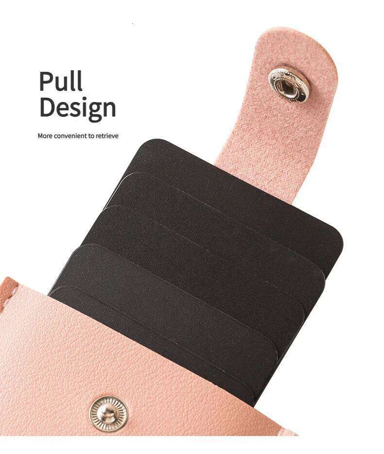 1Pcs PU Leather Card Holder Luxury 2026# Wallets Slim Compact Multiple Slots Organizer For Bank Cards Cash Women's Wallet Bag Y260206