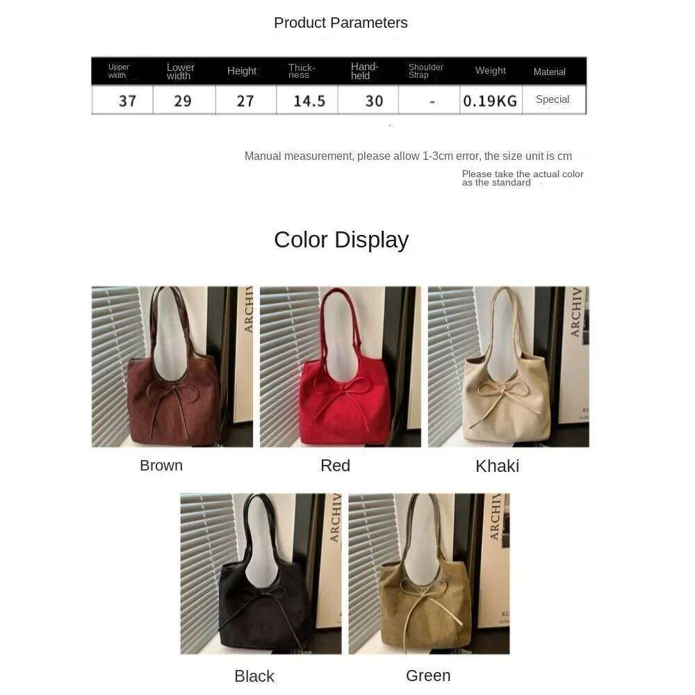 Fashion Popular Bow Shoulder Large Capacity Temperament Tote Underarm Bag Women Z260207 - view 7