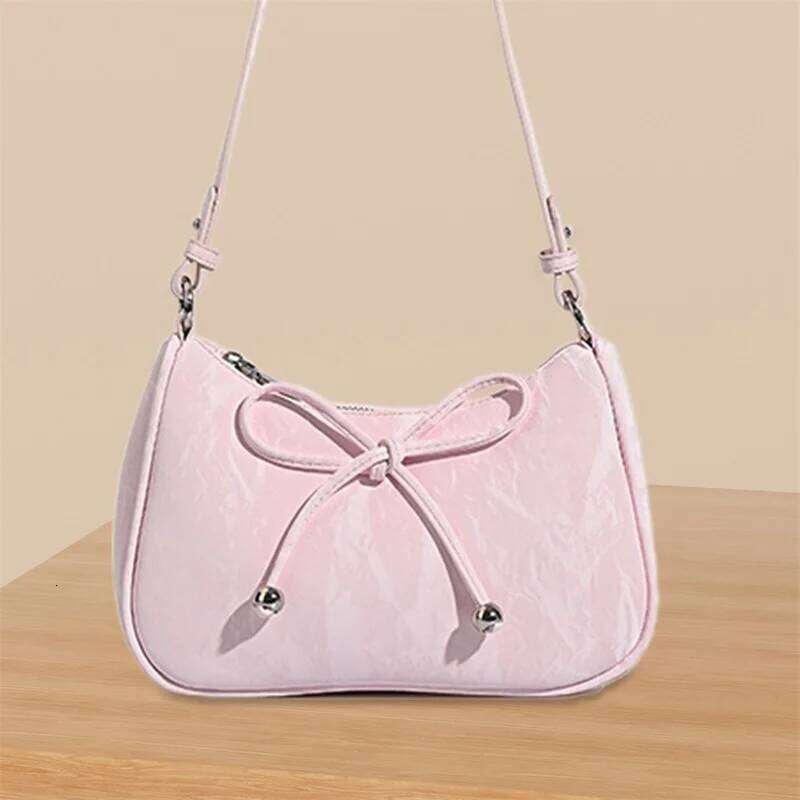 Small Shoulder for Women Delicate Bow Handbag Lightweight Underarm Bag with Long Strap Z260207 - view 5