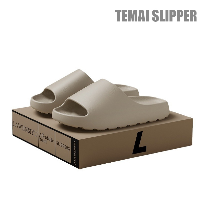 TEMAI EVA Men's Slipper Bedroom Inside And Outside Wear Resistant Thick Soled Non Slip Bathroom Lightweight Slippers For Female Neutral