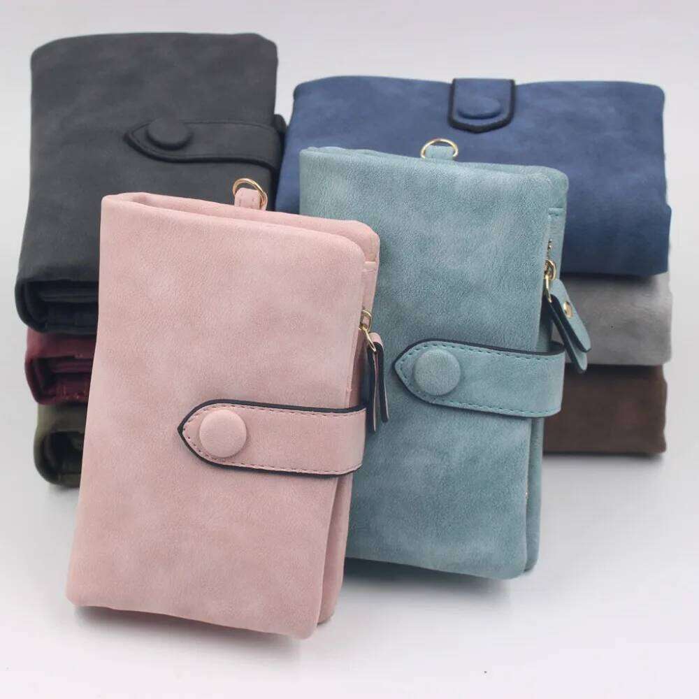 Ladies Pocket Purses Multi-slot Purse Tri-fold Soft Leather Short Wallet Y260206