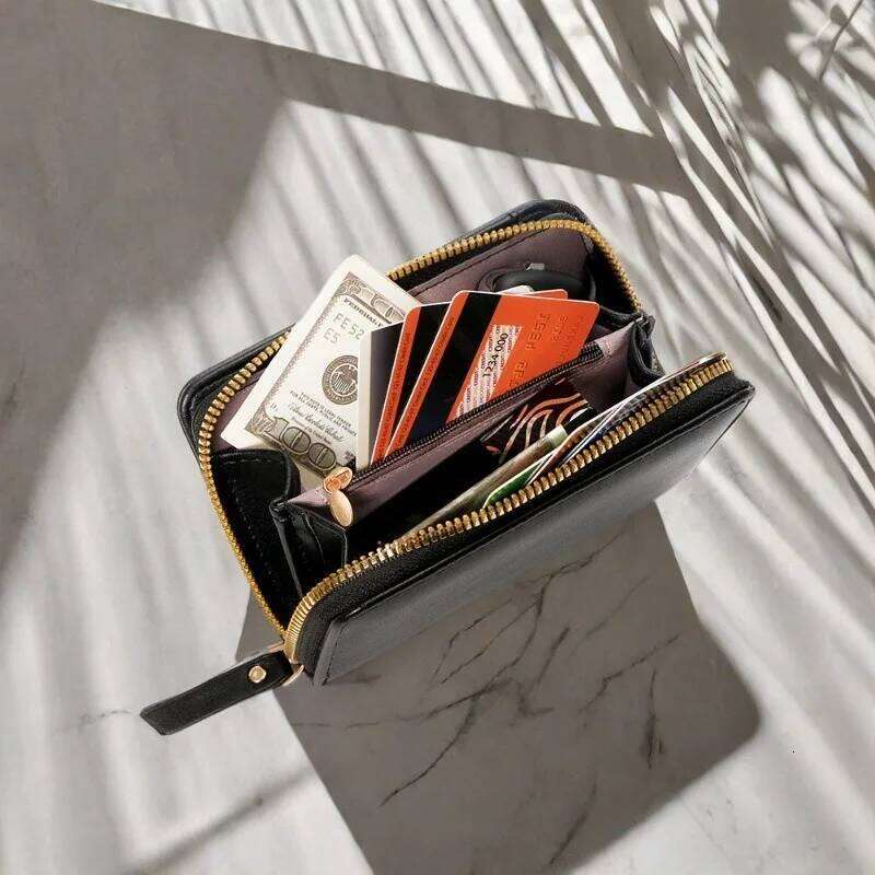 1pcs Minimalist Fashion Women's Wallet Large-Capacity ID Bank Organizer Daily Use Coin Purse for Card & Cash Storage Y260206