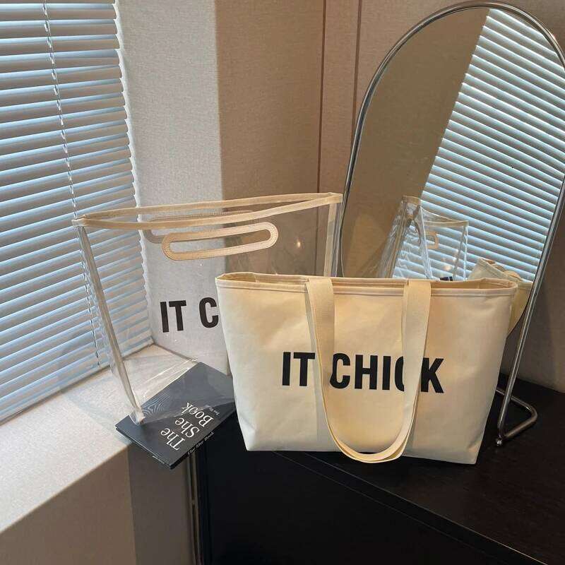 Women Tote Handbag Transparent Seaside Shoulder Bag Beach Jelly Pack PVC Waterproof Top Handle Bags Casual Summer Underarm Pouch Y260205