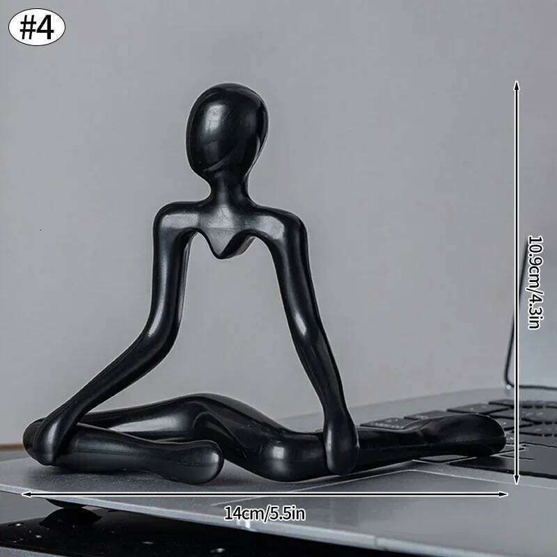 Nordic Light Luxury Style Abstract Figure Thinker Home Decoration Ornaments Sitting Posture Statue Crafts Desktop Decor Artworks S260204 cb8