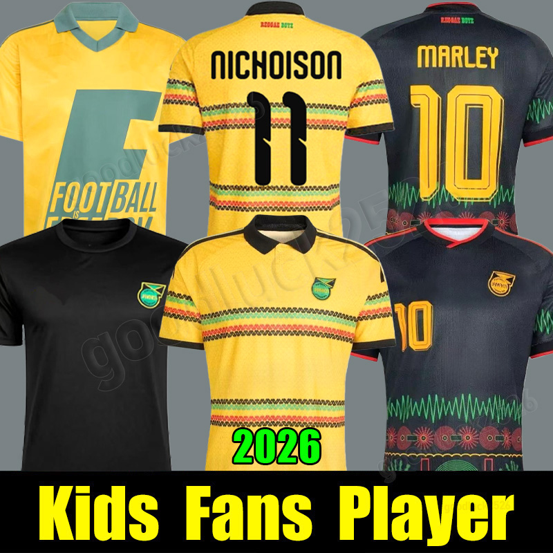 2026 World Cup Jamaica national football soccer jerseys 26 27 BAILEY ANTONIO REID shirt NICHOLSON MORRISON Home yellow away Black Football Shirt men kids kit uniform