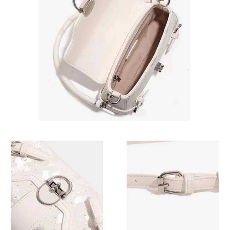 JIAERDI Fairycore Aesthetic White Shoulder Bags Purse Women Hot Girls Butterfly Print Y2k Handbag Female Harajuku Underarm Bag Y260205