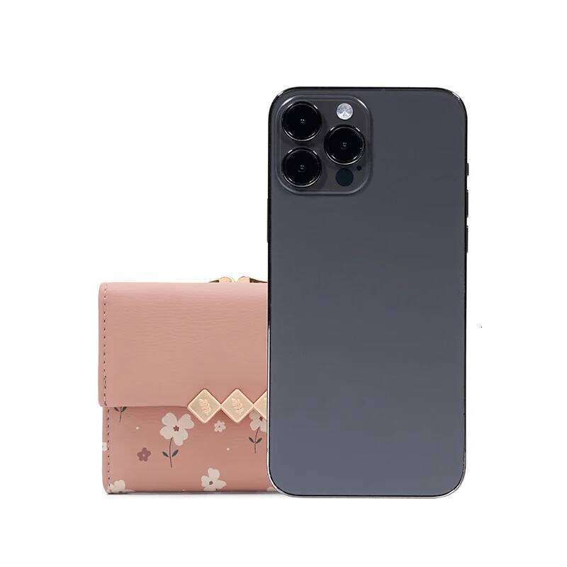 Autumn winter new women's short wallet Korean PU high texture iron frame printed small square bag simple and versatile stude Y260206