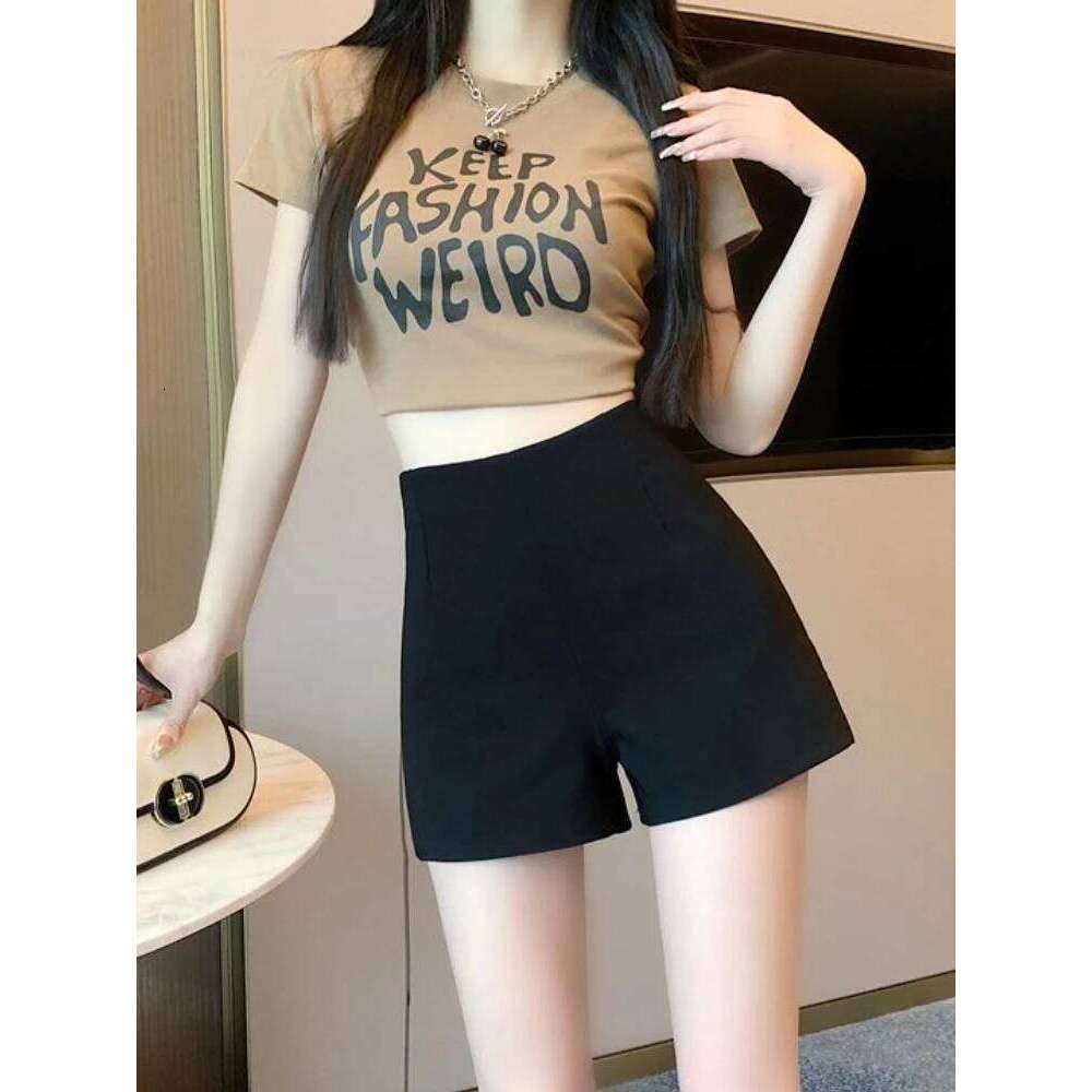 XS-5XL Shorts Women Classic Elegant Office Solid Comfortable Streetwear Simple Holiday Popular All-match European Style Leisure XJ260206