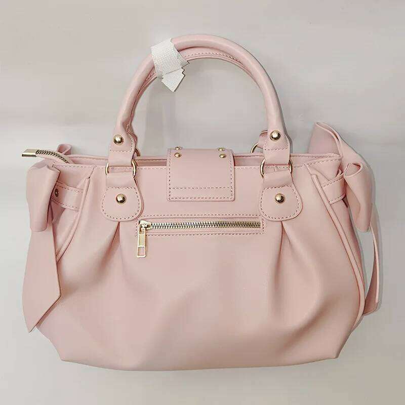 Harajuku Bow Pink Hand Purse Women Japanese Style Soft Casual Crossbody Bag Ladies Sweet Cute Large Capacity Shoulder Bags Z260207 - view 5