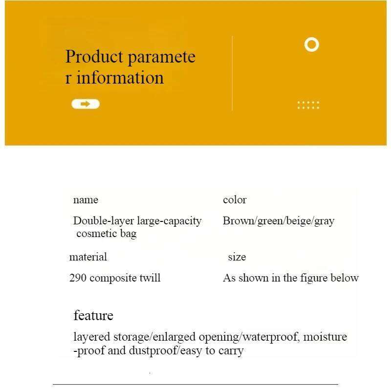 Girl Leisure Twill Double Layer Makeup Travel Wash Bag Large Capacity Cosmetic Storage Bags for Woman Oxford Cloth Y260206