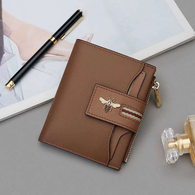 Short Women's Card Seat Fashion Cowhide Wallet Personalized Coin Money Bag Y260206