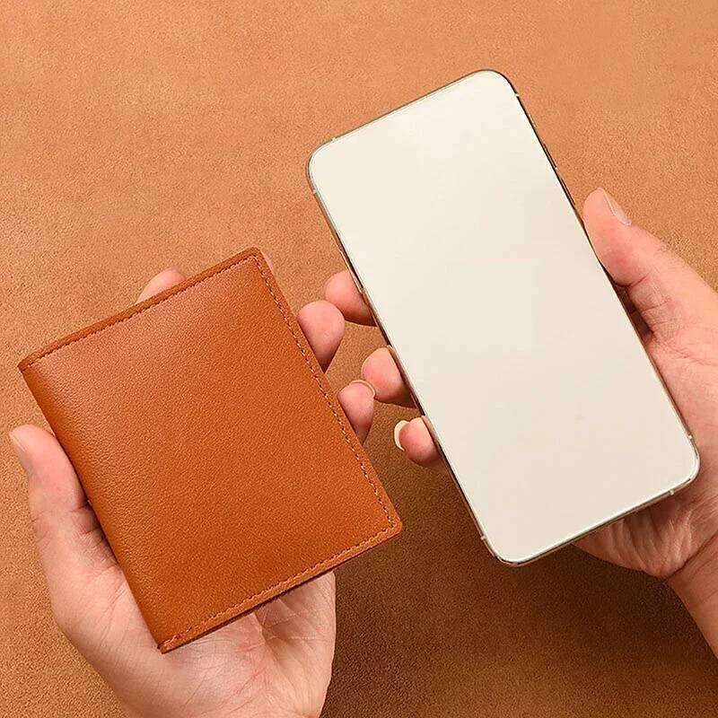 1Pc Bag Slim Compact Bank ID Case Driver's License Wallet Simple and Anti Demagnetization Card Holder Purses Y260206