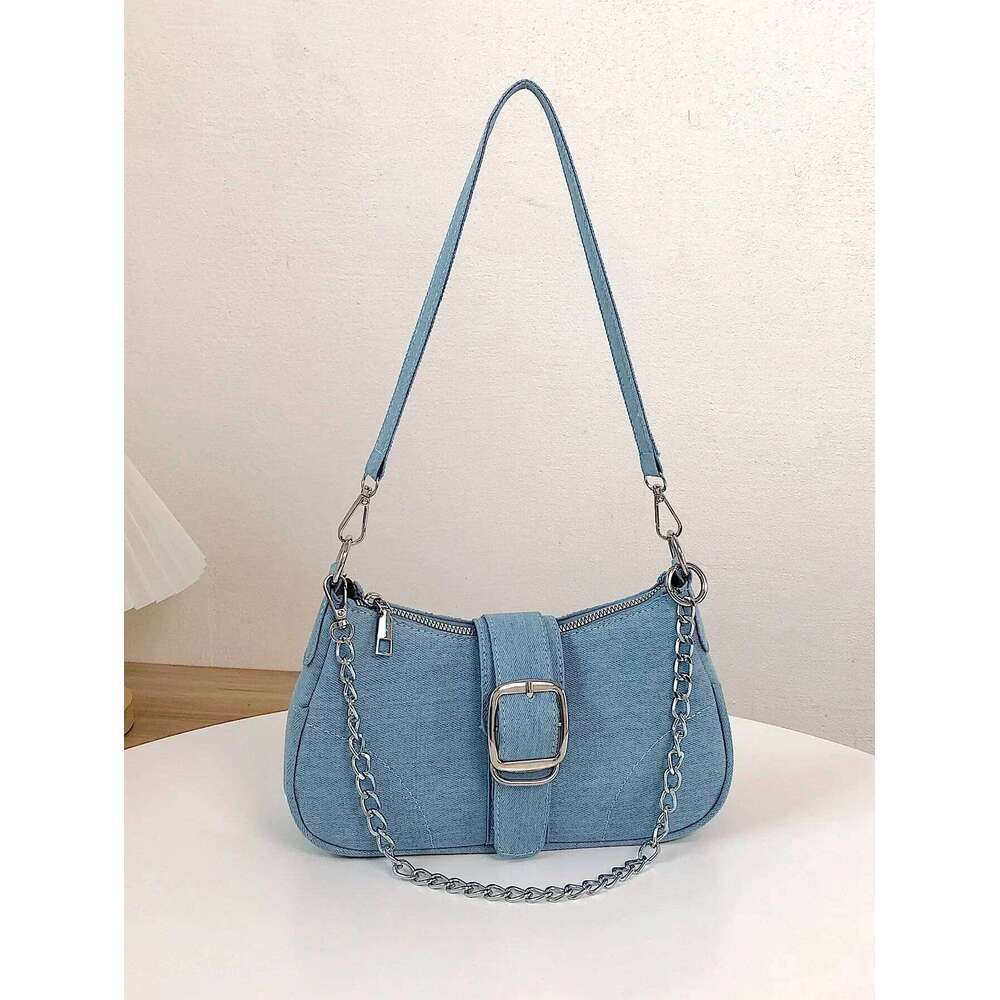 Small Design Jeans Women's New Cross-Shoulder Shoulder Canvas Bag Z260207