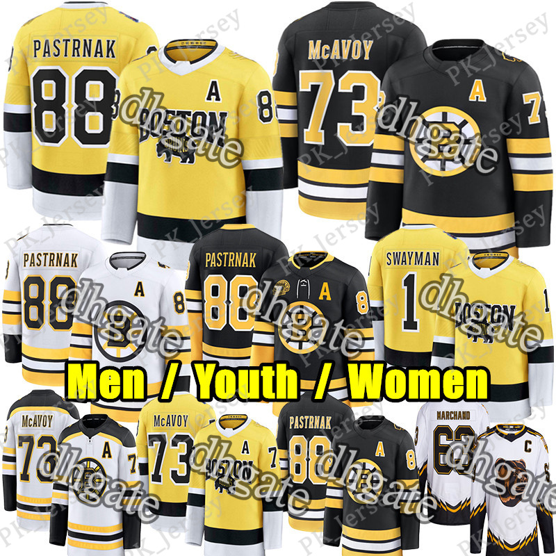 #88 David Pastrnak boston hockey jersey bruin jersey #1 Jeremy Swayman Morgan Geekie Charlie McAvoy Fraser Minten Pavel Zacha Zadorov Gilmore Hampus Lindholm jerseys