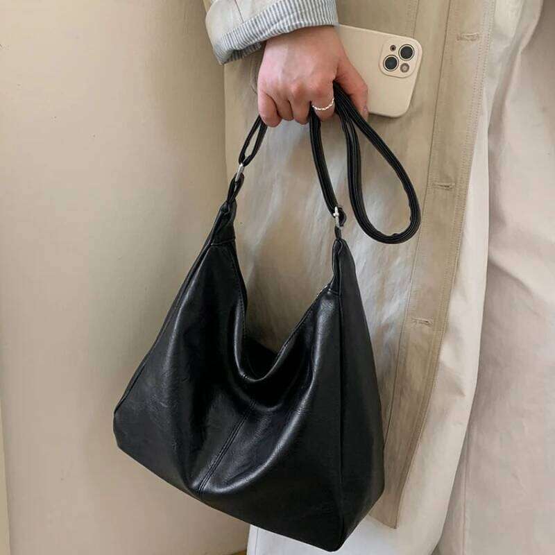 Versatile Commuter Large Capacity Crossbody 2025 New Fashionable PU Leather Premium Texture Single Shoulder Tote Bag Y260204