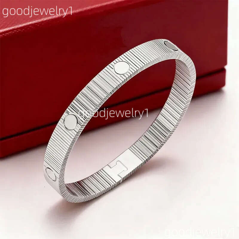 Carter 4Mm Luxury Bracelet Designer Braclet Screw Stainless Titanium For Women Bangel Gold Braceletes Men Bangle Girl Dressing Accessories Gift 129
