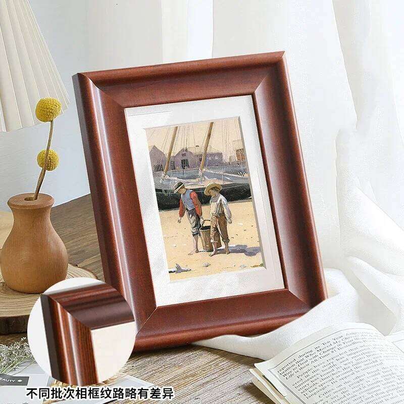 Solid Wood Picture Tabletop Display - 6 7 8 10 inch, 12 inch Sizes Elegant Wooden Photo Frame for Home Decor and Gift S260205