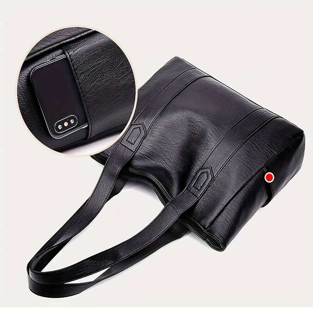 Vintage Large Capacity Tote Retro Vegan Shoulder Bag, Women's Casual Handbag For Commute Z260207 - view 6