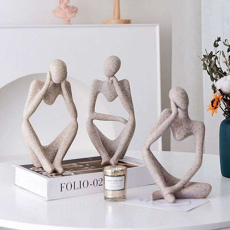 Scandinavian Abstract Art Figures Decorative Ornament Light Luxury Foyer Living Room Bedroom Desktop Decorations S260204