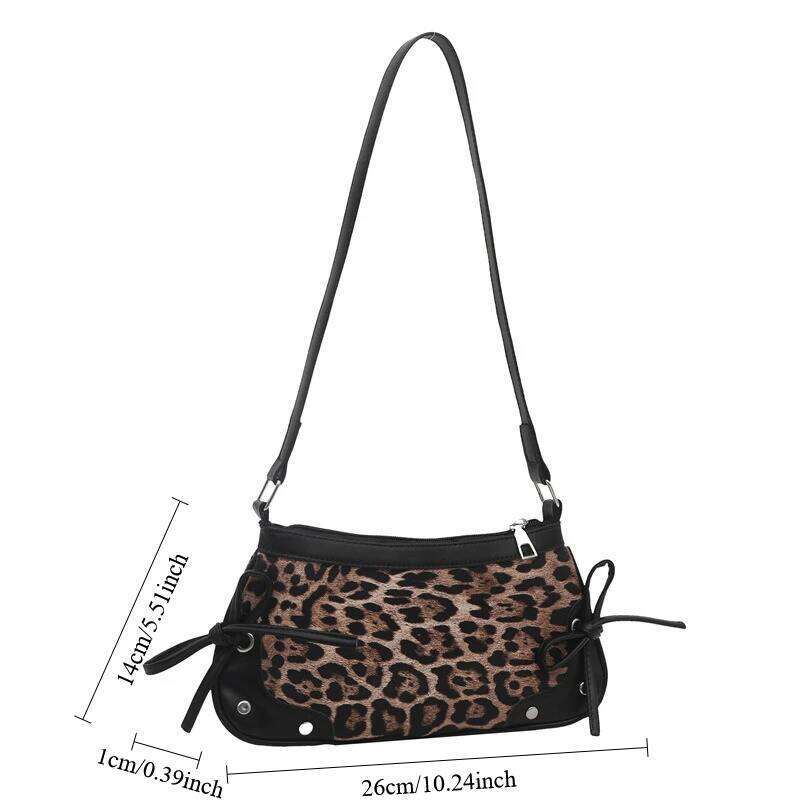 New Trendy Shoulder Sweet Double Bow Handbag Women's Bag Retro Simple Fashion Armpit Bags Z260207 - view 7