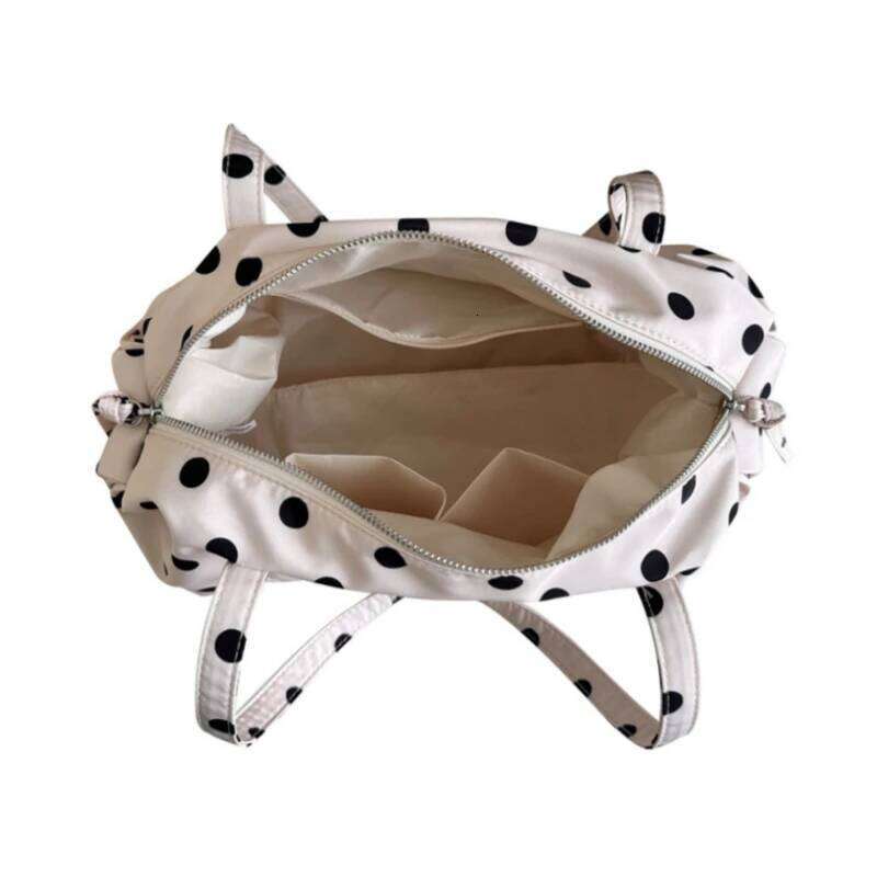 Fashion Polka Dot Shoulder New Casual Lightweight Nylon Armpit Large Capacity Tote Bag Versatile Commuter Women Handbag Y260205