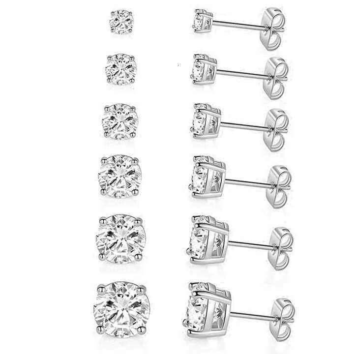 VOAINO Natural Real 9K 10K 14K 18K Gold Jewelry Fashion Diamond Stud Earrings With GIA Certificate For Women