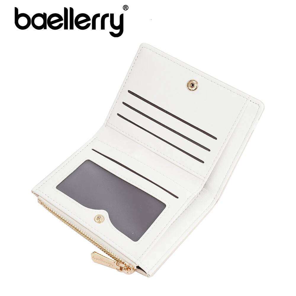 Baellerry Short Women Wallet, Trendy Two-Tone Zip Around Coin Purse, Cute Aesthetic PU Card Holder for Girls, Ins Fashion Gift f Y260206