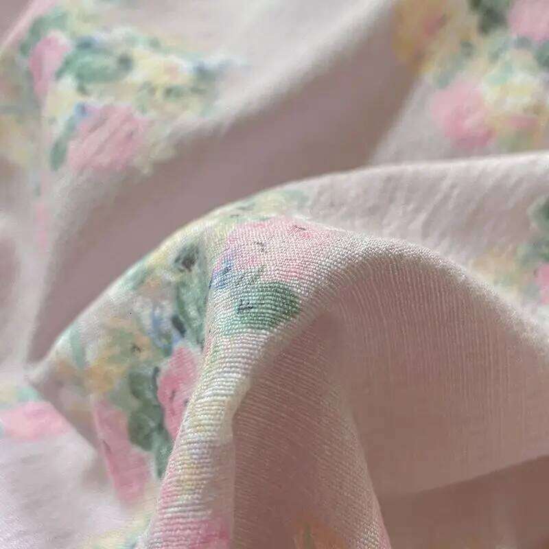 Ins Korean Girl Heart Knitted Double layer Yarn Soft Water Washed Quilt Four Piece Bed Sheet Dormitory 3-Piece Set XJ260206