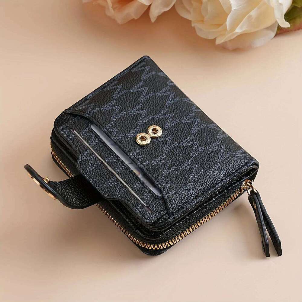 Women's Wallet Multiple Card Slots, Cash Pocket, Retro Style, Mini Purse, Minimalist Charm, Travel Accessory, Daily Essentials Y260206