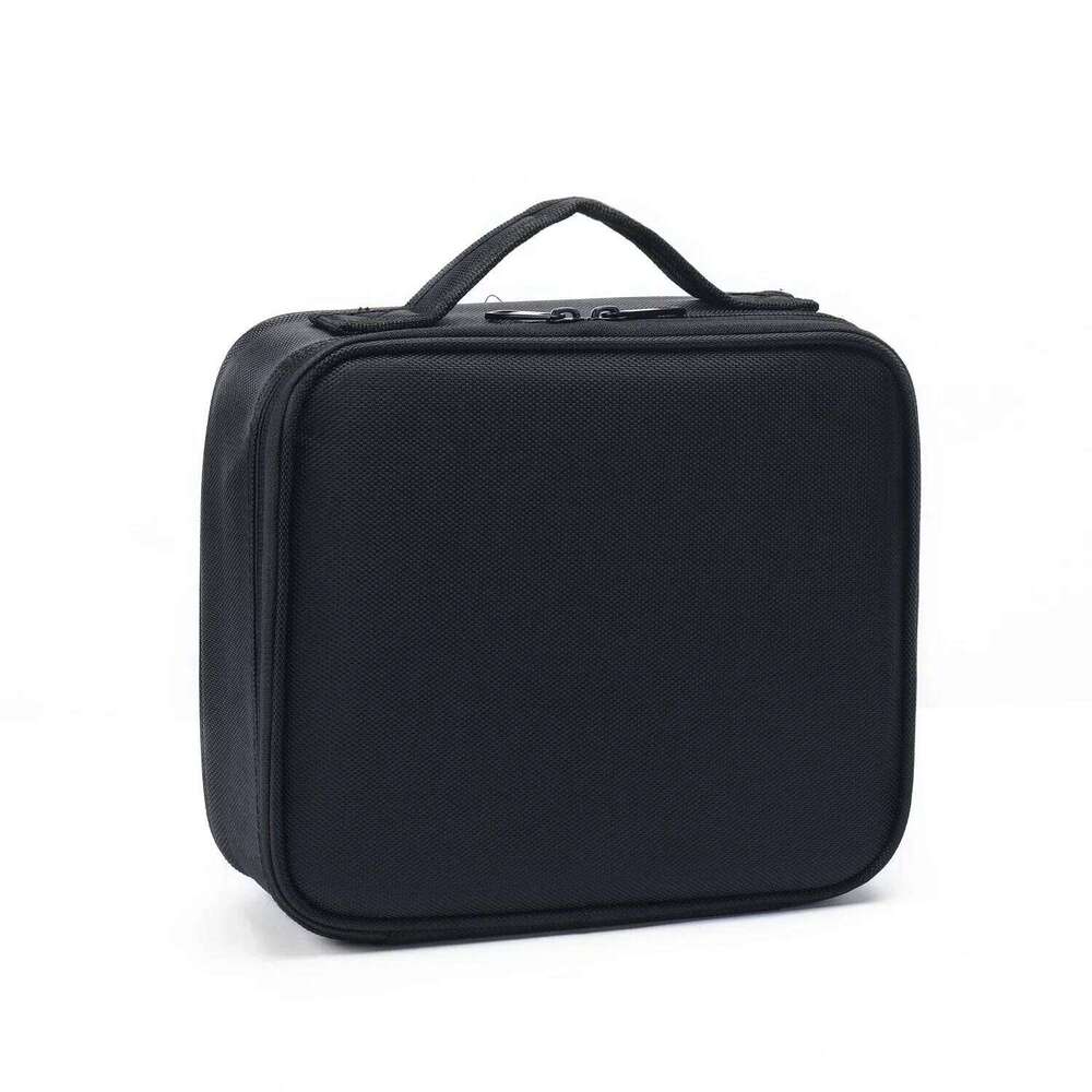 Train Case Makeup Cosmetic bag Organizer Portable Artist Storage Bag with Adjustable Dividers Y260206