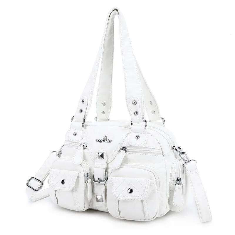 Angelkiss Women Handbags Satchel Top-handle Handbag PU Bag Dumpling Give Gifts Shoulder Bags Phone Money Pack Y260205