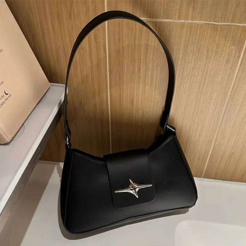 Y2K Vintage Small Purse for Women Classic PU Leather Shoulder Ladies Underarm Handbag Fashionable Daily Crossbody Bag Z260207 - view 5