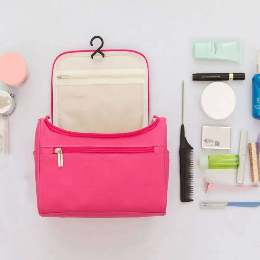 Women Large Waterproof Makeup Bag Zipper Hanging Design Lightweigh Portable Travel Cosmetic Organizer Wash Toiletry Case Unisex Y260206