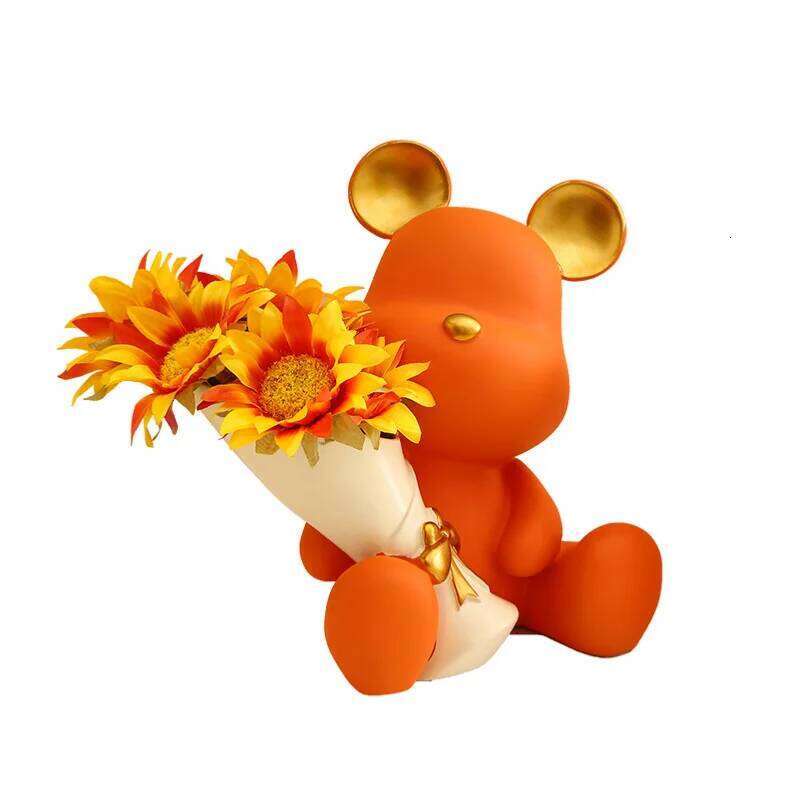 Nordic creative bouquets, violent bears, entrance and living room ornaments, home TV cabinets, desktop decorations, gifts for mo S260204