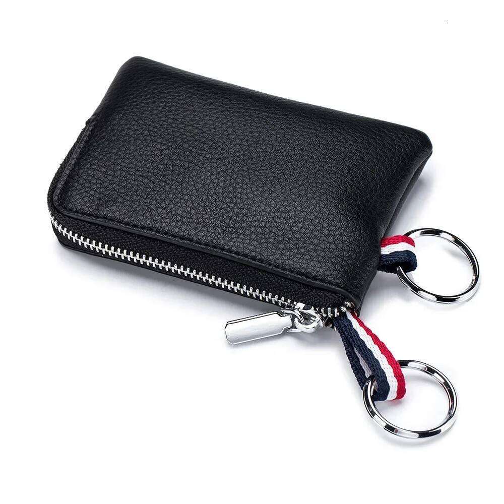 Genuine Coin Purse Mini Ultra-thin Small Zipper Cute Wallet Soft Cowhide Leather Driver's License Key Bag Card Holder Y260206