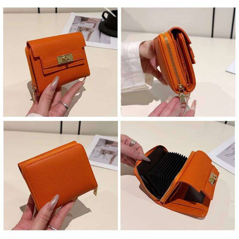 New 2025 PU Fashionable Multifunctional Women's Coin Purse Card Holder Two-In-One Large Capacity Document Clutch Handbag Y260206