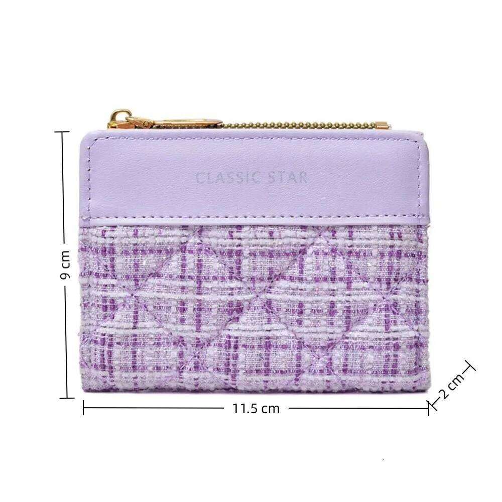Luxury Mini Short Wallet PU Leather Solid Color Money Bag Large Capacity Card Holders Woman Y260206