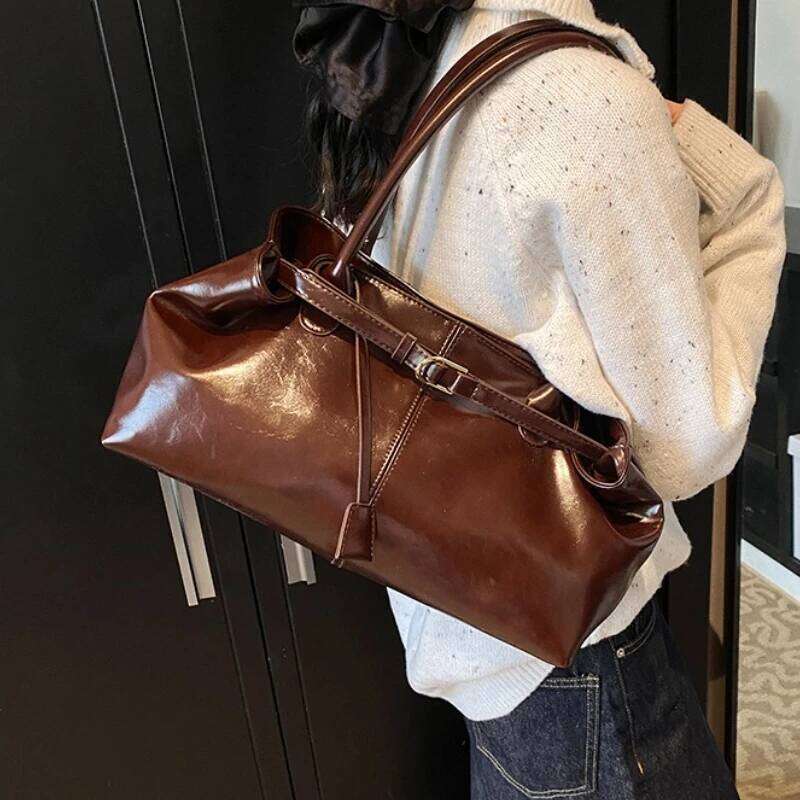 Vintage Handbag for Women Large Capacity 2026 New Underarm Commuting Fashion Female Casual Single Shoulder Tote Bag Handbags Y260204