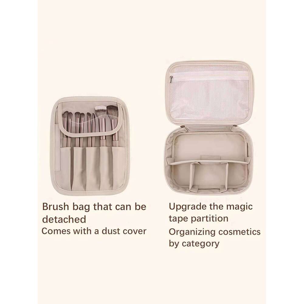 1PC Autumn and Winter new free partition Storage Bag, large capacity, high-end feel, portable travel cosmetics case Y260206