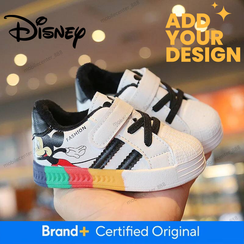 Mickey Minnie Children Casual Shoes Girls Boys Sneakers Kids Breathable Soft Sport Shoe Baby Toddler Outdoor Sneaker Spring