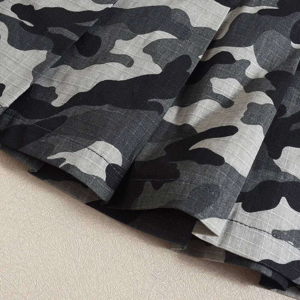 Sexy Camouflage Pleated Short Women 2026 New Strap Zipper Low Waist Y2k Skirt XJ260206
